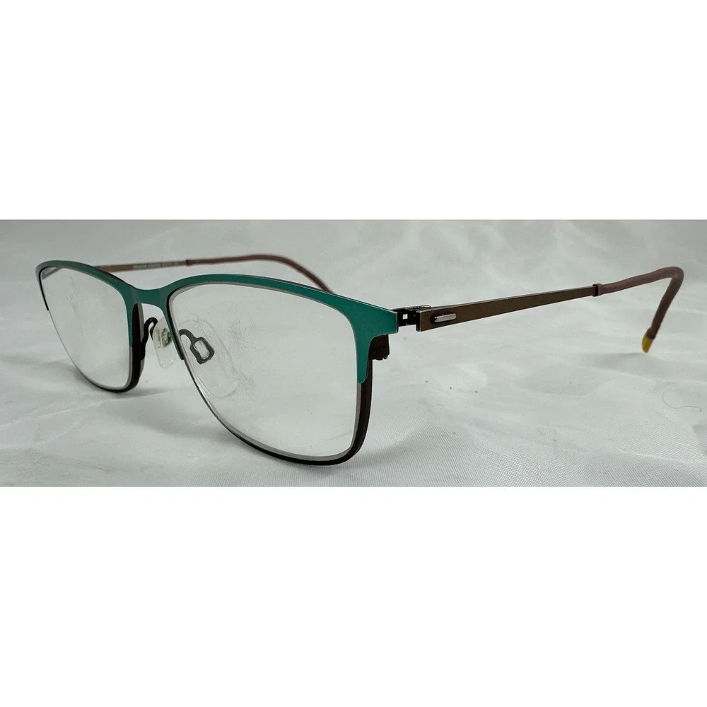Marie Claire 6213 Teal Tone Cateye Designer Reading Eyeglasses Frames 52-16-140